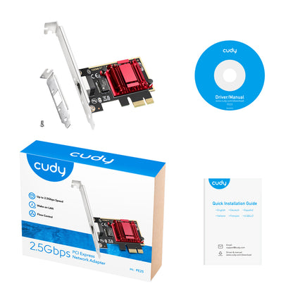 2.5 Gbps PCI Express Network Adapter, Model: PE25 - WE4000