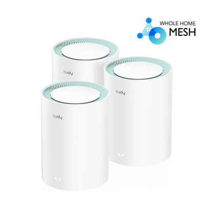 AC1200 Dual Band Whole Home Wi-Fi Mesh System, Model: M1300 3-Pack - AC1200-1